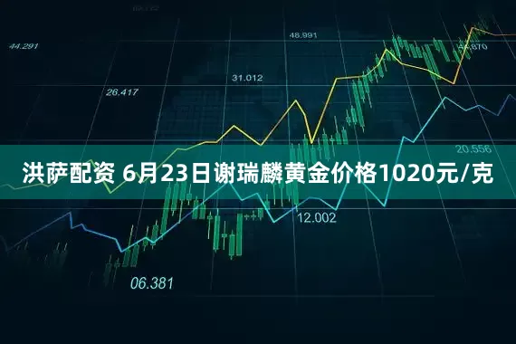 洪萨配资 6月23日谢瑞麟黄金价格1020元/克
